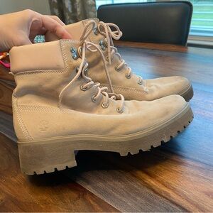 Timberland Women's Lace Up Boots - Tan